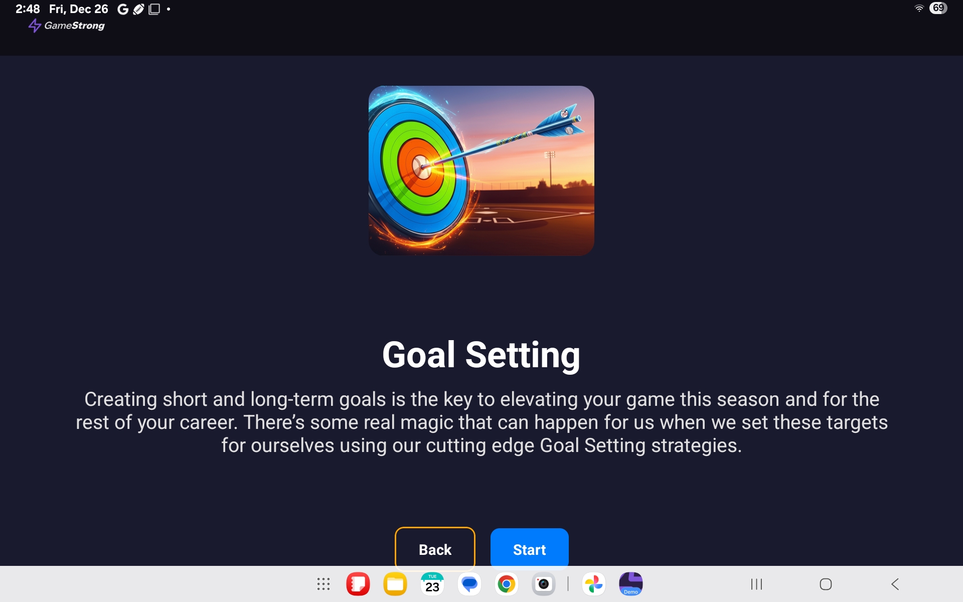 Goal Setting Module