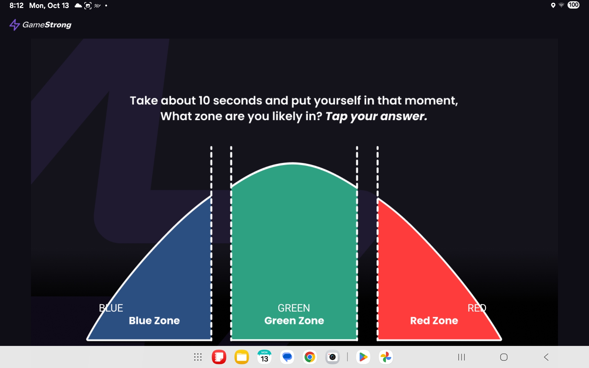 Performance Zone Assessment